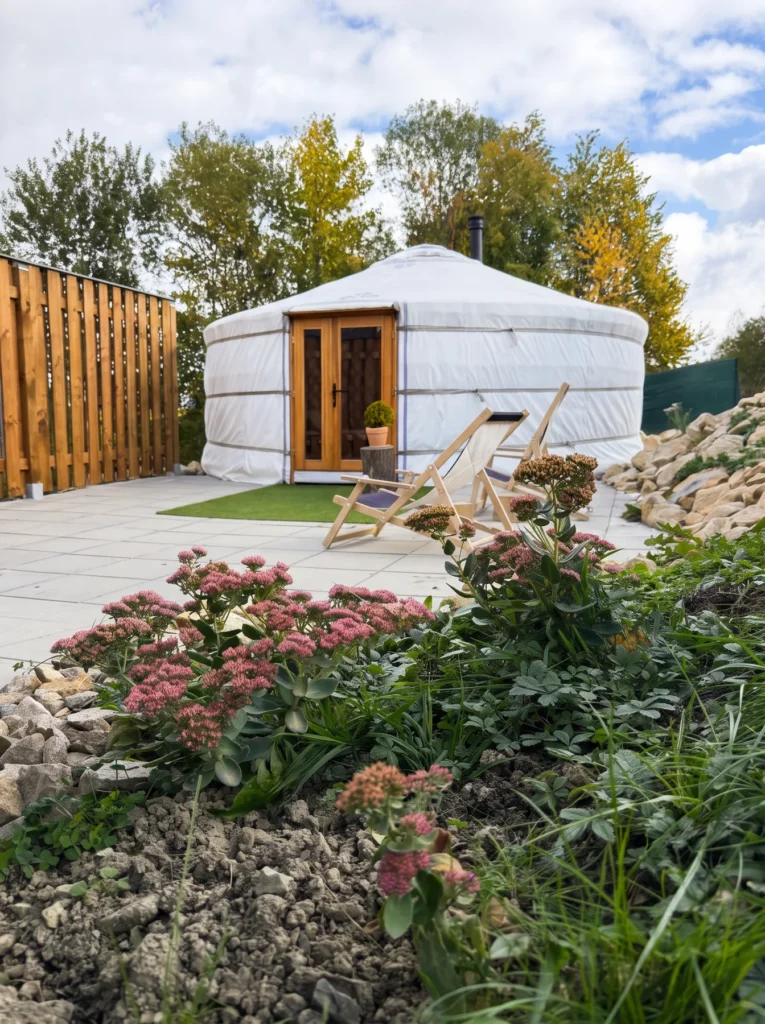 Yurt and garden